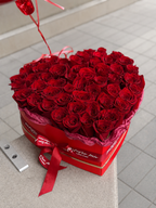 • Emma • 50 red roses flower box