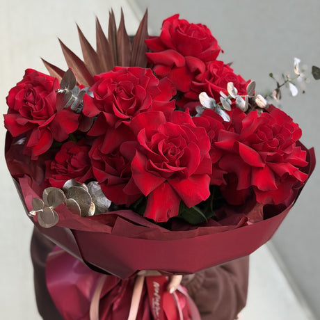 luxury bouquet with red roses  – Miami flower delivery