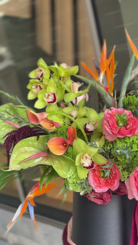 • Nanette • Bird of Paradise flower box