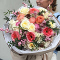 Luxury flower selection  bouquet crafted with premium garden roses, ranunculuses and available for same-day flower delivery in Miami. Designed by Mamma Mia Flower Studio, a local Miami florist known for elegant bouquets and beautiful floral gifts. Order online today for a romantic surprise or special occasion.